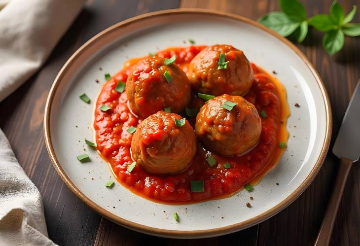 Italian Meatballs in Spicy Tomato Sauce